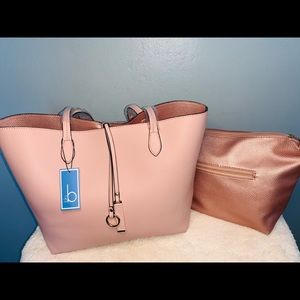 Nude/Pink Gold reversible purse